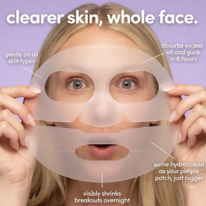 One patch. Whole face-The first-ever full-face hydrocolloid pimple patch